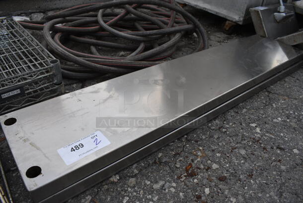 2 Stainless Steel Shelves. 48x10x1.5. 2 Times Your Bid!