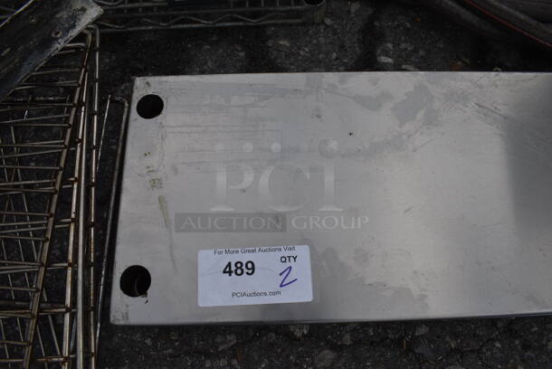 2 Stainless Steel Shelves. 48x10x1.5. 2 Times Your Bid! - Image 2 of 2