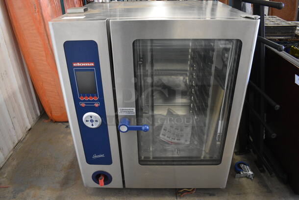 BRAND NEW! GORGEOUS! 2006 Eloma Model Genius 10-11 Stainless Steel Commercial Electric Powered Combi Steamer Convection Oven w/ Metal Pan Rack. 208 Volts, 3 Phase. 51.5x45x76 - Image 1 of 8