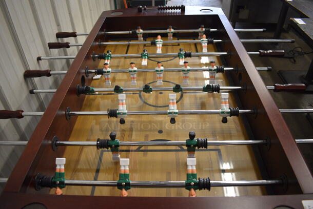 Wooden Foosball Table. 62x54x36 - Image 3 of 6