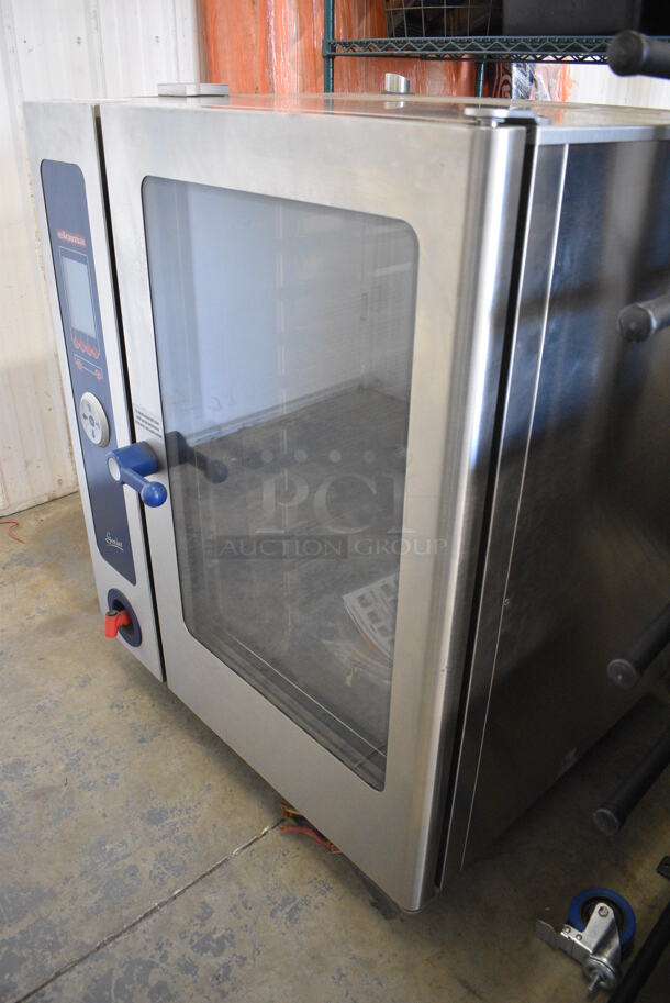 BRAND NEW! GORGEOUS! 2006 Eloma Model Genius 10-11 Stainless Steel Commercial Electric Powered Combi Steamer Convection Oven w/ Metal Pan Rack. 208 Volts, 3 Phase. 51.5x45x76 - Image 6 of 8