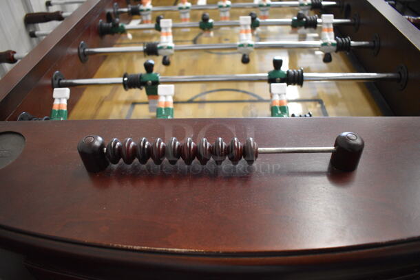 Wooden Foosball Table. 62x54x36 - Image 4 of 6