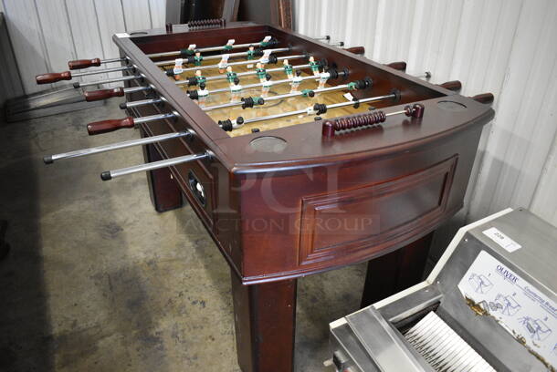 Wooden Foosball Table. 62x54x36 - Image 6 of 6