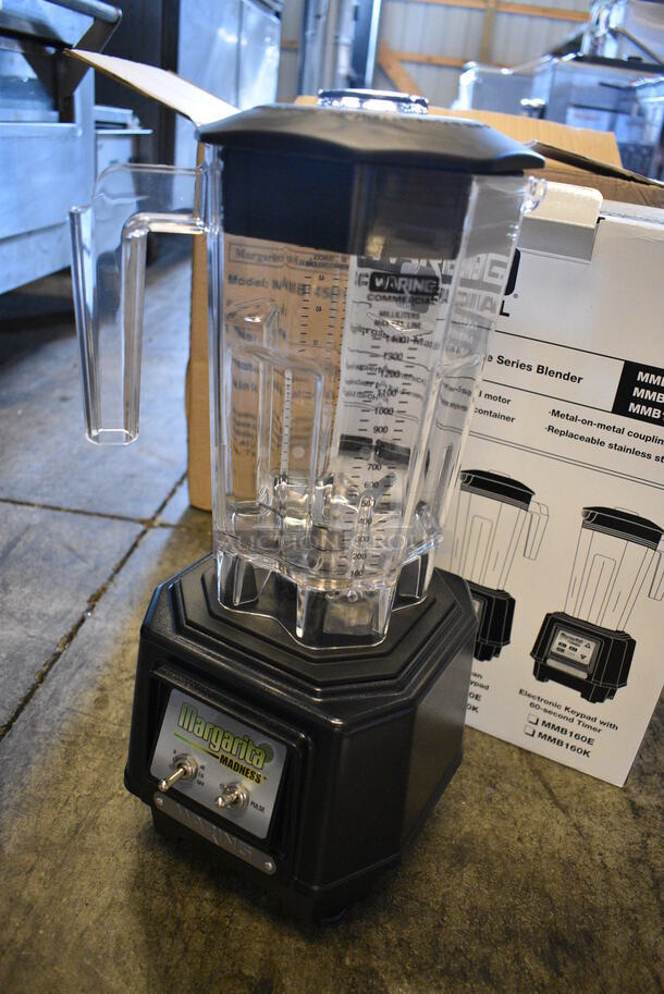 BRAND NEW IN BOX! Waring Model MMB145E Commercial Countertop Margarita Madness Blenders w Pitchers. 230 Volts, 1 Phase. 6x8x17 - Image 5 of 9