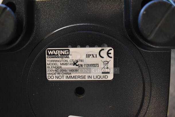 BRAND NEW IN BOX! Waring Model MMB145E Commercial Countertop Margarita Madness Blenders w Pitcher. 230 Volts, 1 Phase. 6x8x17 - Image 9 of 9