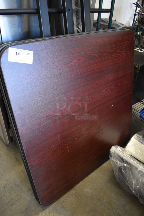 BRAND NEW SCRATCH AND DENT! Wood Pattern Tabletop. 36x36x1.5 - Image 2 of 3