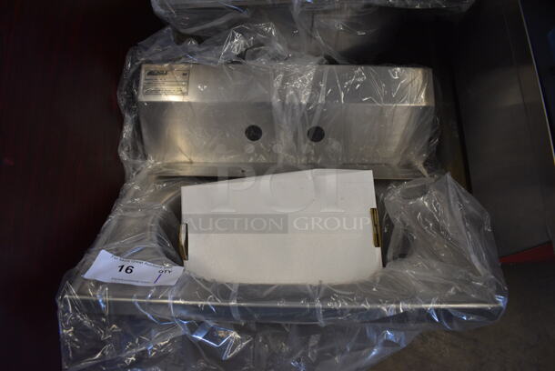 BRAND NEW! Eagle Stainless Steel Commercial Single Bay Sink w/ Faucet and Handles. 19x15x14