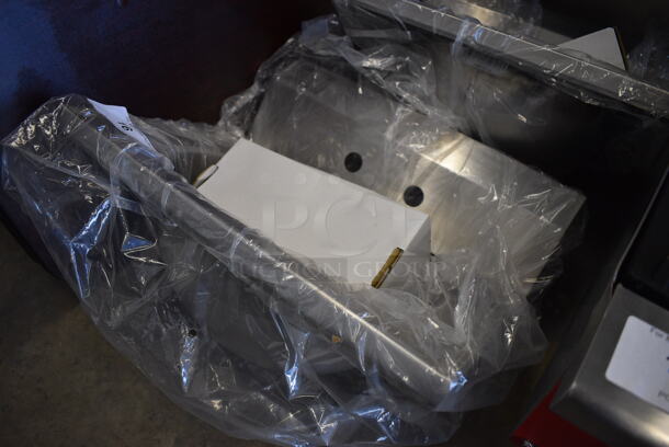 BRAND NEW! Eagle Stainless Steel Commercial Single Bay Sink w/ Faucet and Handles. 19x15x14 - Image 2 of 4