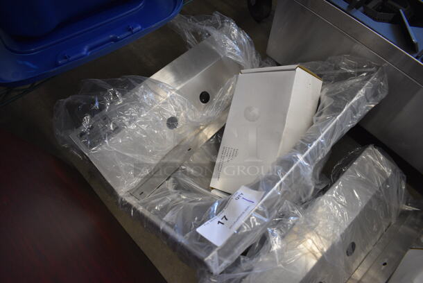 BRAND NEW! Eagle Stainless Steel Commercial Single Bay Sink w/ Faucet and Handles. 19x15x14 - Image 2 of 3