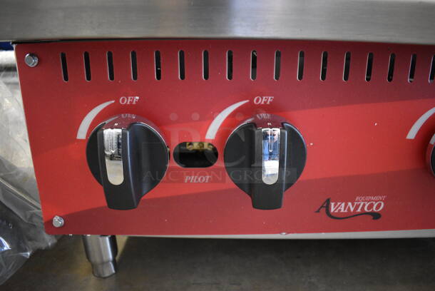 BRAND NEW SCRATCH AND DENT! Avantco Model ATHP-24-4Stainless Steel Commercial Countertop Natural Gas Powered 4 Burner Range. 100,000 BTU. 24x27.5x13 - Image 2 of 7