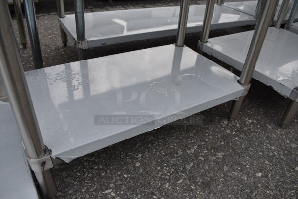 BRAND NEW SCRATCH AND DENT! Regency Stainless Steel Commercial Table w/ Undershelf and Backsplash. 36x24x38 - Image 3 of 3