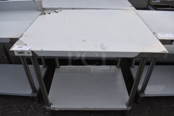 BRAND NEW SCRATCH AND DENT! Regency Stainless Steel Commercial Table w/ Undershelf. 36x30x34