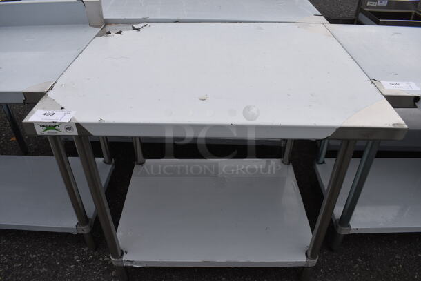 BRAND NEW SCRATCH AND DENT! Regency Stainless Steel Commercial Table w/ Undershelf. 36x30x34 - Image 1 of 3