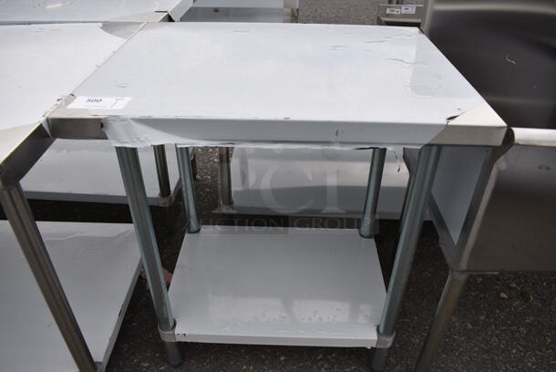 BRAND NEW SCRATCH AND DENT! Regency Stainless Steel Commercial Table w/ Undershelf. 30x24x34