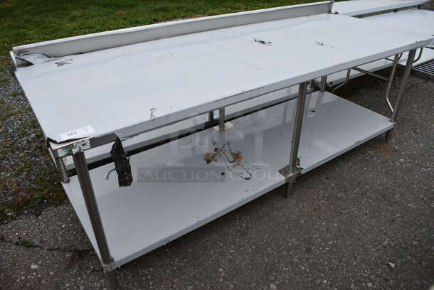 BRAND NEW SCRATCH AND DENT! Regency Stainless Steel Commercial Table w/ Undershelf. 96x36x34