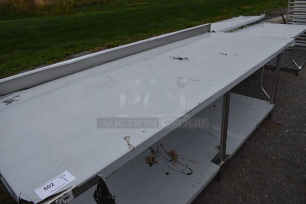 BRAND NEW SCRATCH AND DENT! Regency Stainless Steel Commercial Table w/ Undershelf. 96x36x34 - Image 2 of 3