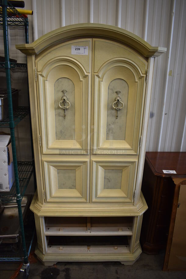 2 Door Dresser w/ 3 Interior Drawers. 38x22x75