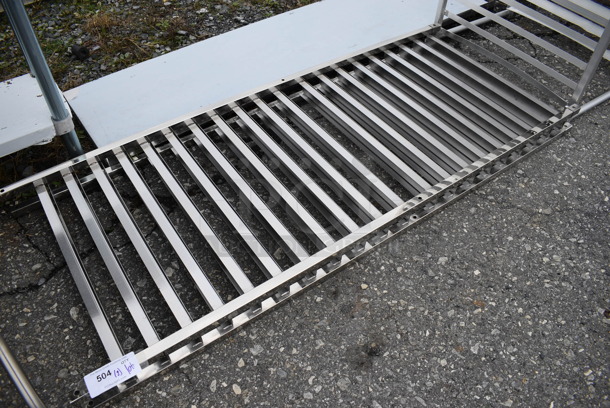 BRAND NEW SCRATCH AND DENT! Stainless Steel Commercial Sides To Pan Rack. 64.5x3x26