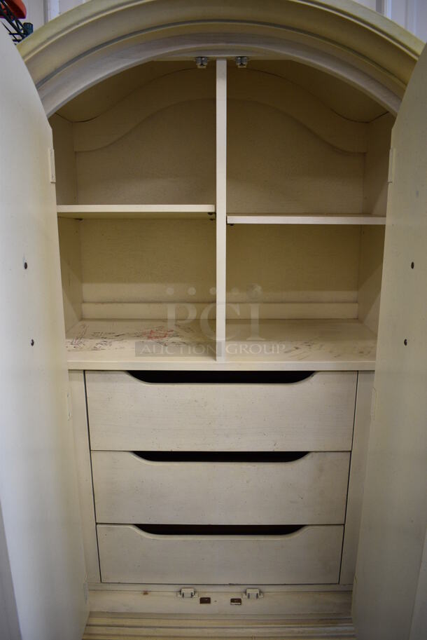 2 Door Dresser w/ 3 Interior Drawers. 38x22x75 - Image 5 of 5