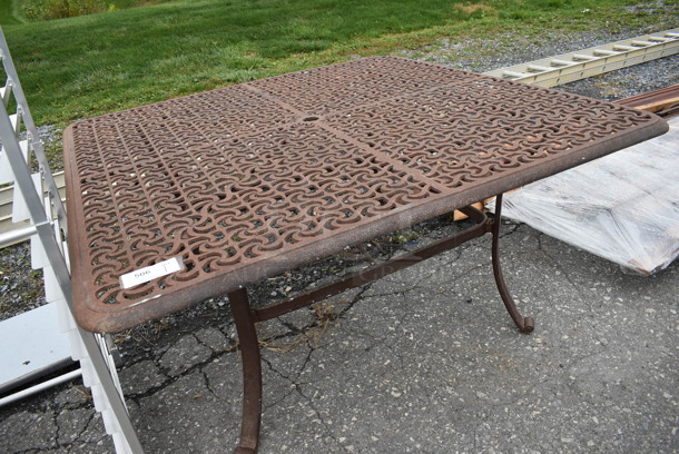 Metal Patio Table. 59x59x30 - Image 2 of 4