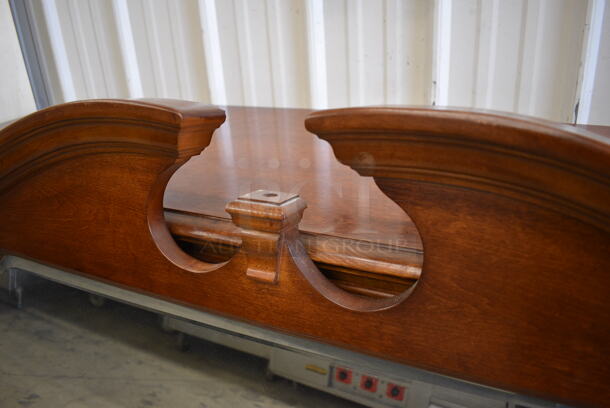 Wood Pattern 10 Drawer Dresser w/ Mirror. 66x18x35, 53x2.5x40 - Image 7 of 7
