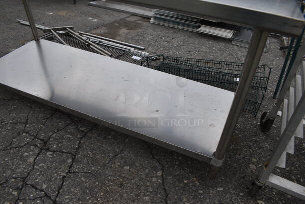Stainless Steel Commercial Table w/ Undershelf. 72x30x34 - Image 3 of 3