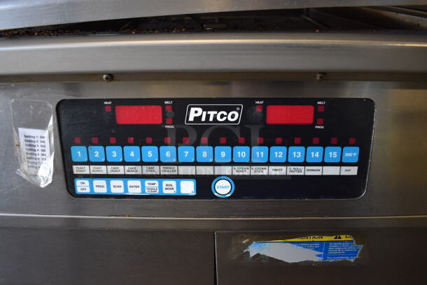 SWEET! 2006 Pitco Frialator Model 24RUFM Stainless Steel Commercial Floor Style Natural Gas Powered Deep Fat Donut Fryer. 72,000 BTU. 32x44x57 - Image 4 of 8