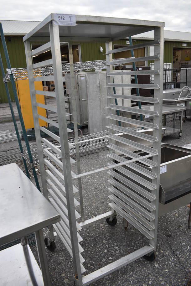 Metal Commercial Pan Transport Rack on Commercial Casters. 26x23.5x67.5 - Image 2 of 3