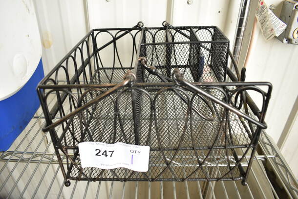 Black Metal Basket. 12x12x7.5