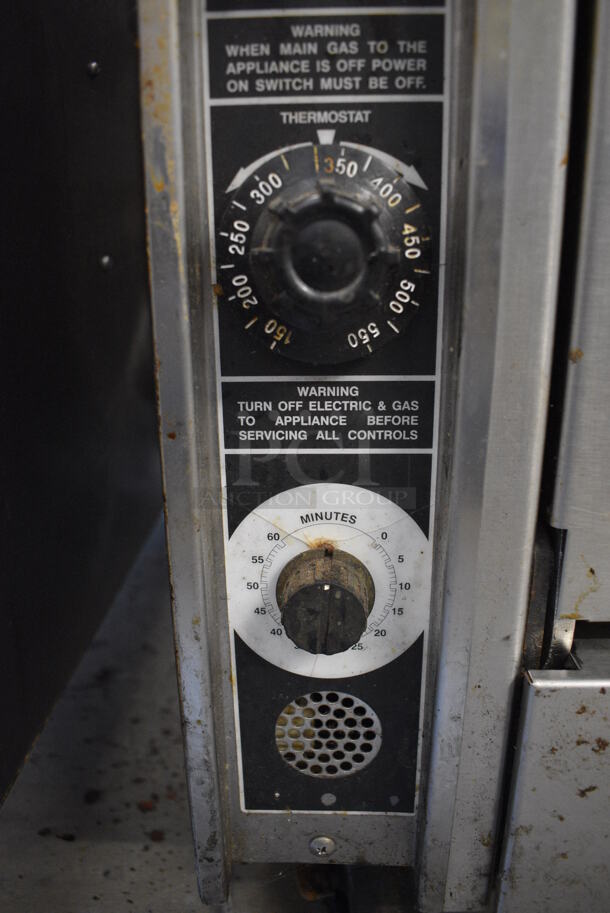 FANTASTIC! Jade Range Stainless Steel Commercial Floor Style Gas Powered 2 Burner Range w/ Lower CONVECTION Oven on Commercial Casters. 36x42x43 - Image 6 of 8