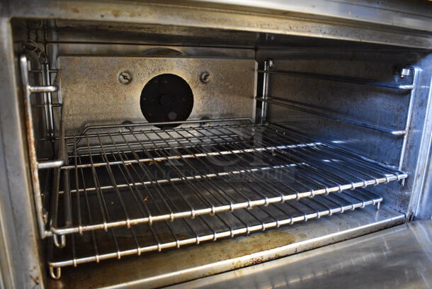 FANTASTIC! Jade Range Stainless Steel Commercial Floor Style Gas Powered 2 Burner Range w/ Lower CONVECTION Oven on Commercial Casters. 36x42x43 - Image 7 of 8