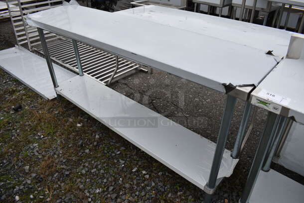 BRAND NEW SCRATCH AND DENT! Regency Stainless Steel Commercial Table w/ Undershelf. 72x18x34 - Image 3 of 3