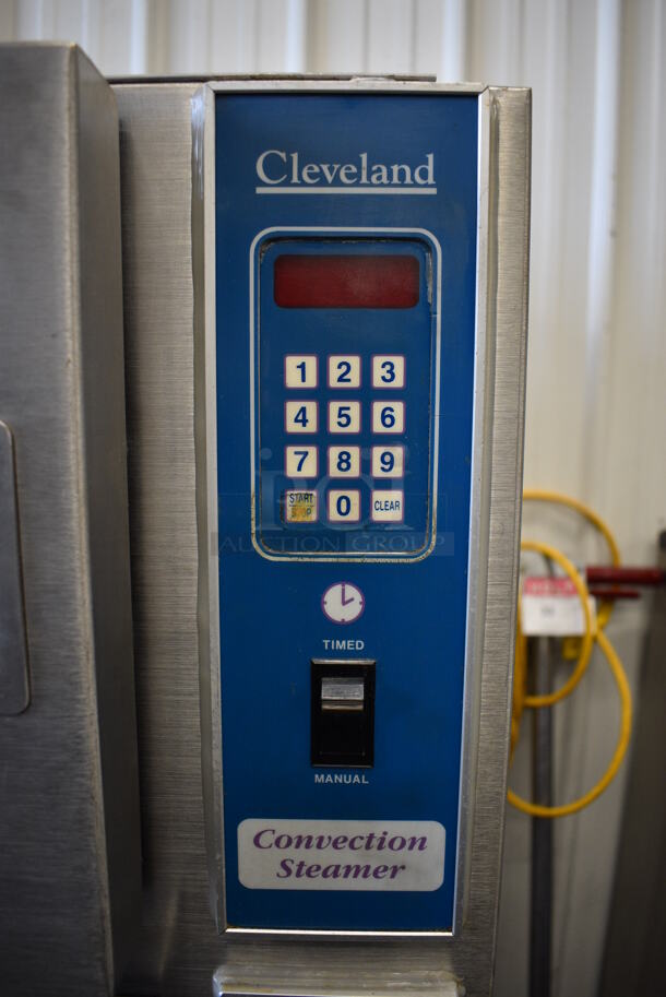 FANTASTIC! Cleveland Stainless Steel Commercial Floor Style Gas Powered Convection 2 Compartment Steam Cabinet. 24x35x64 - Image 4 of 10