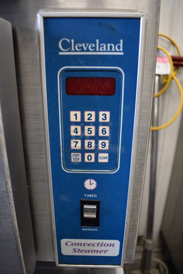 FANTASTIC! Cleveland Stainless Steel Commercial Floor Style Gas Powered Convection 2 Compartment Steam Cabinet. 24x35x64 - Image 7 of 10