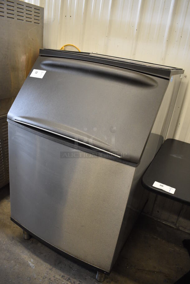 NICE! Manitowoc Model B570D Stainless Steel Commercial Ice Bin w/ Poly Flap Lid. 30x33x52 - Image 2 of 6