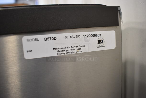 NICE! Manitowoc Model B570D Stainless Steel Commercial Ice Bin w/ Poly Flap Lid. 30x33x52 - Image 6 of 6