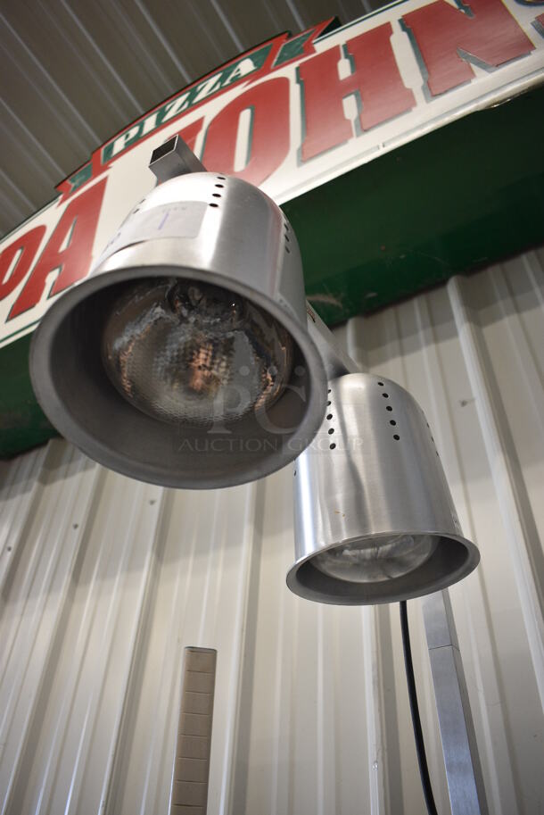 Avantco Metal Commercial Countertop 2 Head Warming Lamp. 14x21x23. Tested and Working! - Image 3 of 3