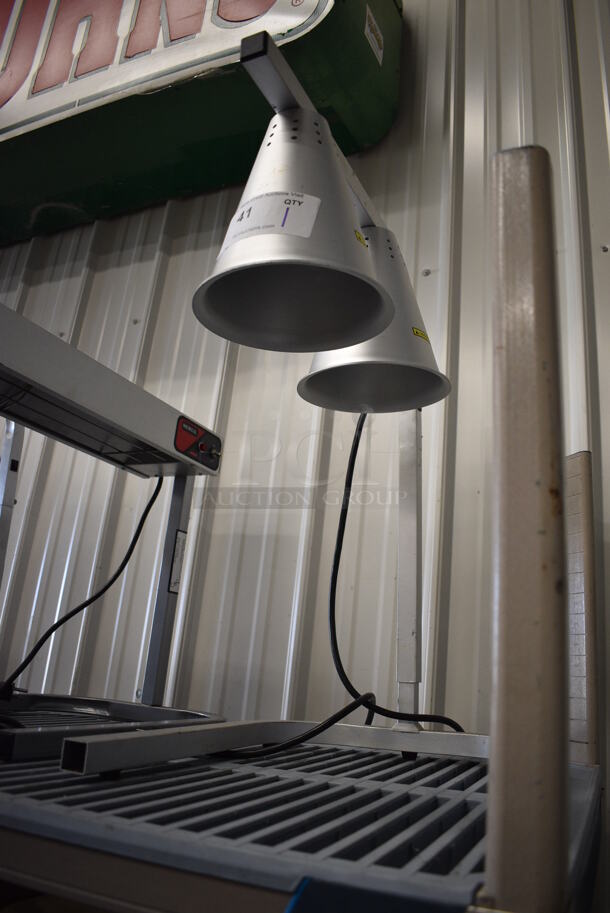 Avantco Metal Commercial Countertop 2 Head Warming Lamp. 14x21x23. Tested and Working! - Image 4 of 4