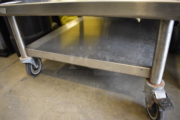 Stainless Steel Commercial Equipment Stand w/ Undershelf on Commercial Casters. 30x30x17.5 - Image 4 of 4
