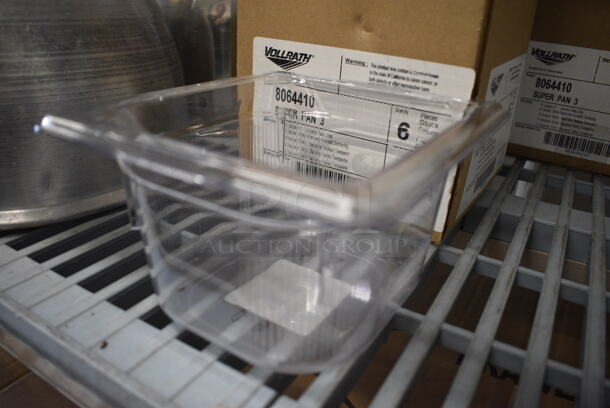 6 BRAND NEW IN BOX! Vollrath Clear Poly 1/6 Size Drop In Bins. 1/6x4. 6 Times Your Bid! - Image 3 of 4