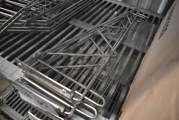 ALL ONE MONEY! Lot of 2 Chrome Finish Brackets! 7.5x20x3 - Image 3 of 3
