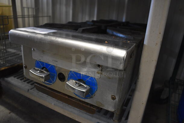 Stainless Steel Commercial Countertop Natural Gas Powered 2 Burner Range. 20,000 BTU. 12x27.5x11 - Image 5 of 5