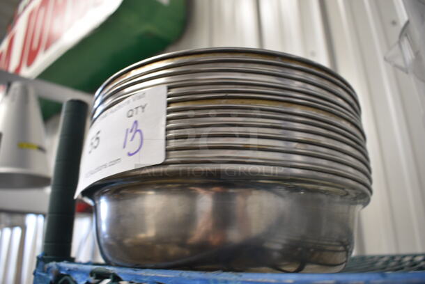 13 Metal Dome Covers. 9.5x9.5x2.5. 13 Times Your Bid! - Image 1 of 2