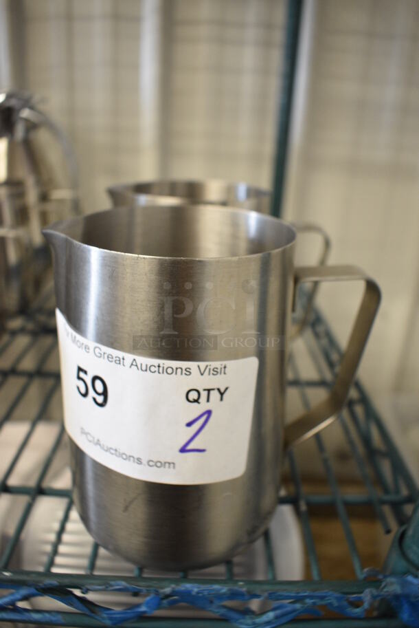 2 Metal Pitchers. 6x4x5.5. 2 Times Your Bid! - Image 1 of 2