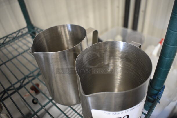 2 Metal Pitchers. 6x4x5.5. 2 Times Your Bid! - Image 2 of 2