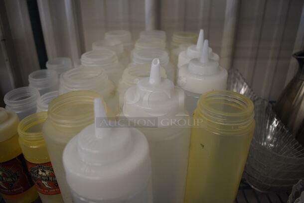 ALL ONE MONEY! Lot of 24 Various Poly Condiment Bottles! Includes 3x3x10 - Image 2 of 4
