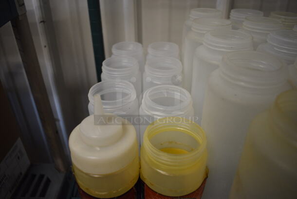 ALL ONE MONEY! Lot of 24 Various Poly Condiment Bottles! Includes 3x3x10 - Image 3 of 4