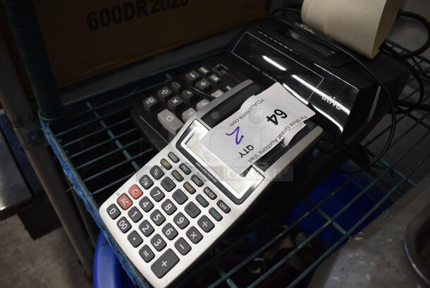 2 Printing Calculators. Ativa and Casio. Includes 4x7.5x1.5. 2 Times Your Bid! - Image 2 of 3