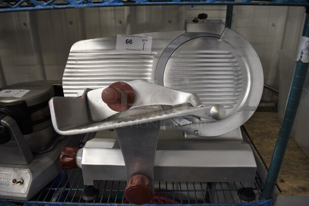 NICE! Fleetwood Model EF12 Stainless Steel Commercial Countertop Meat Slicer. 115 Volts, 1 Phase. 23x18x19. Tested and Working! - Image 1 of 6