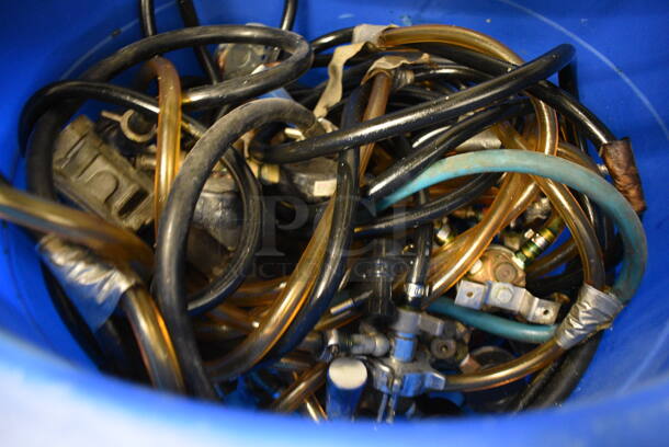 ALL ONE MONEY! Lot of Various Hoses w/ Couplers in Blue Bin! - Image 3 of 3